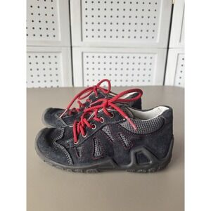 Pepino by Ricosta Blue Red Leather Lace Up Casual Shoes Kids 26 / US 9.5 Toddler